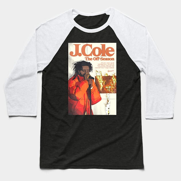 J Cole-Off-Season Baseball T-Shirt by keng-dela